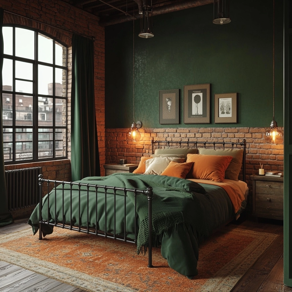green farmhouse bedroom 21