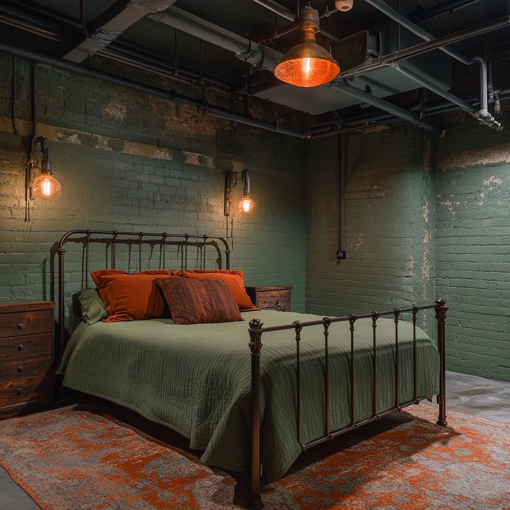 green farmhouse bedroom 23