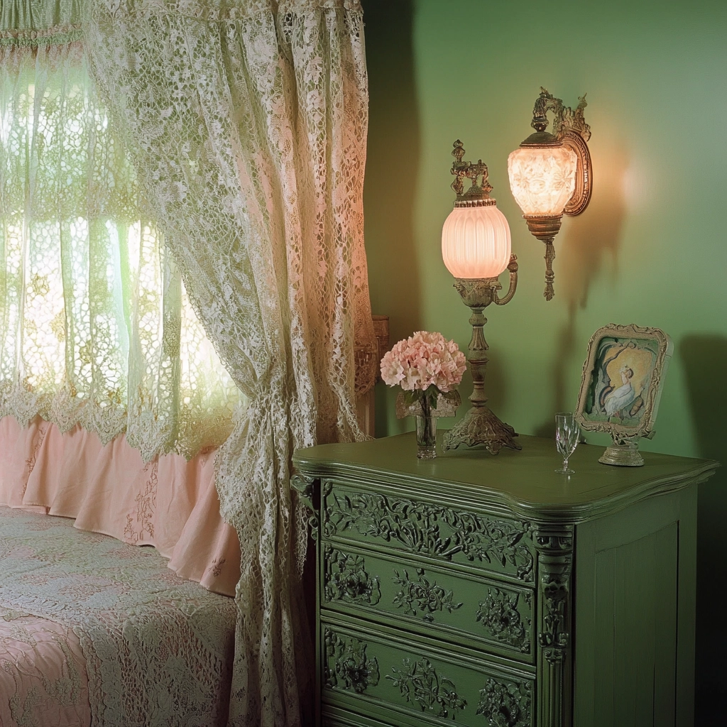green farmhouse bedroom 28