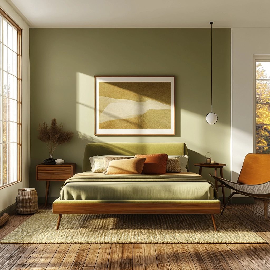 green farmhouse bedroom 29