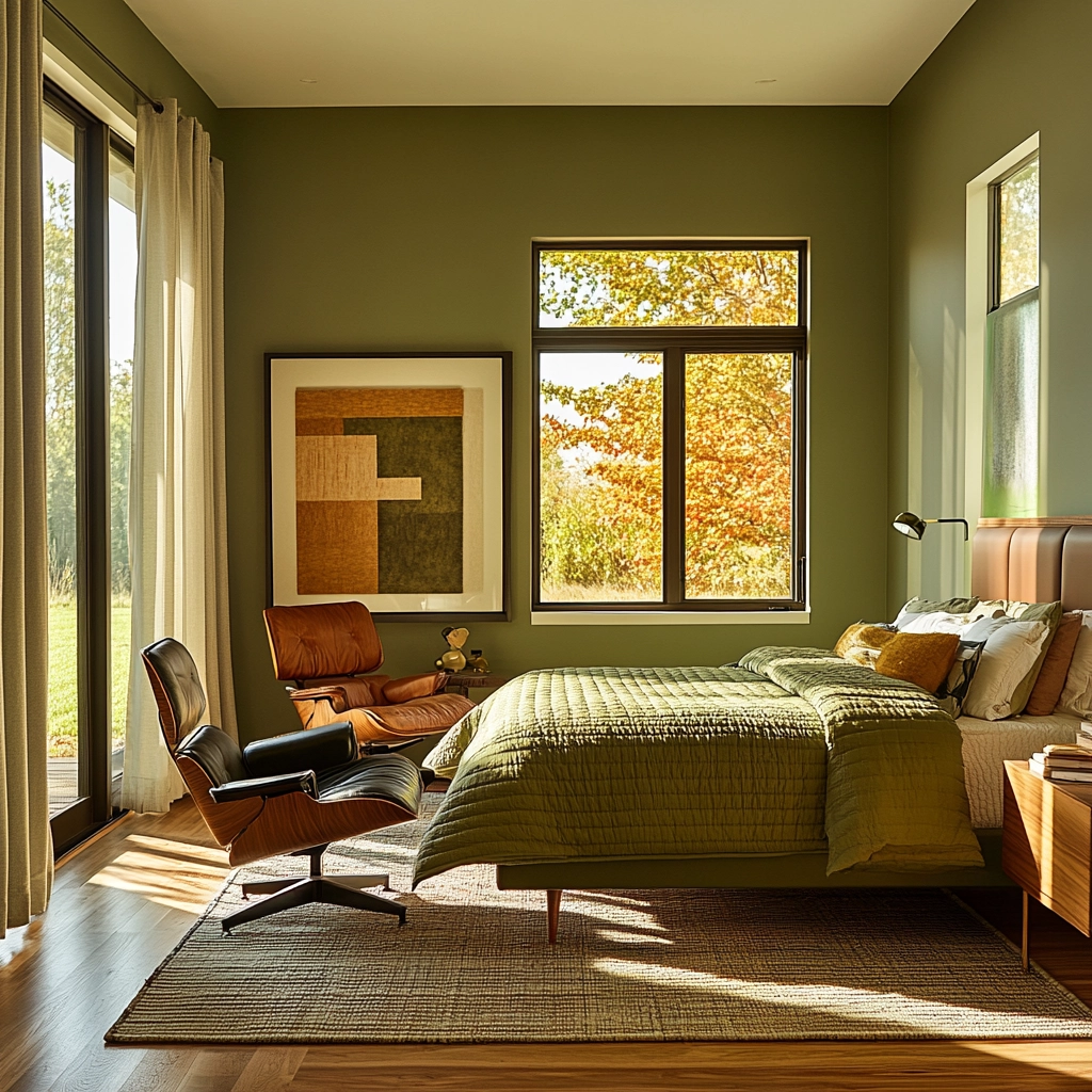 green farmhouse bedroom 31