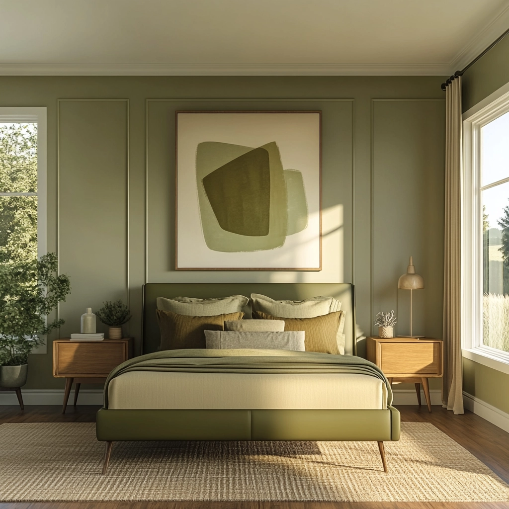 green farmhouse bedroom 32