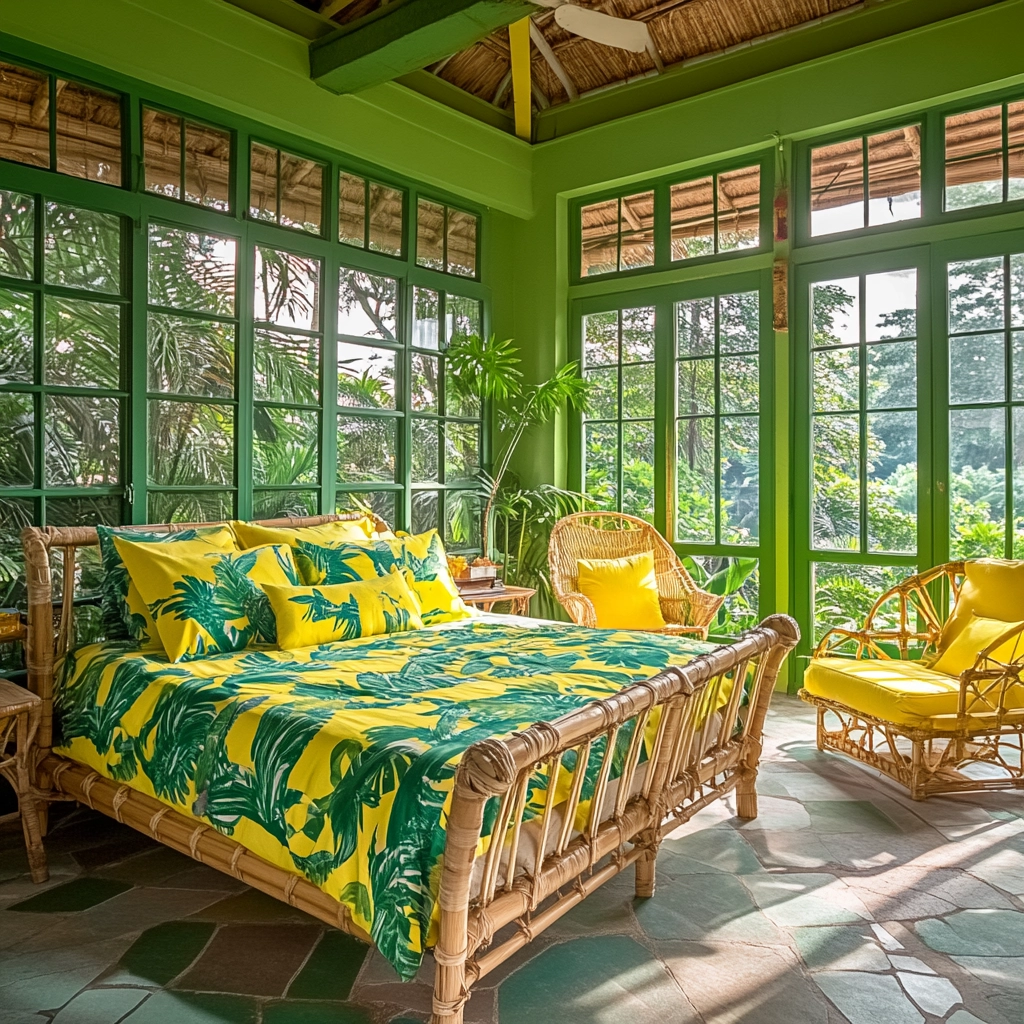 green farmhouse bedroom 41