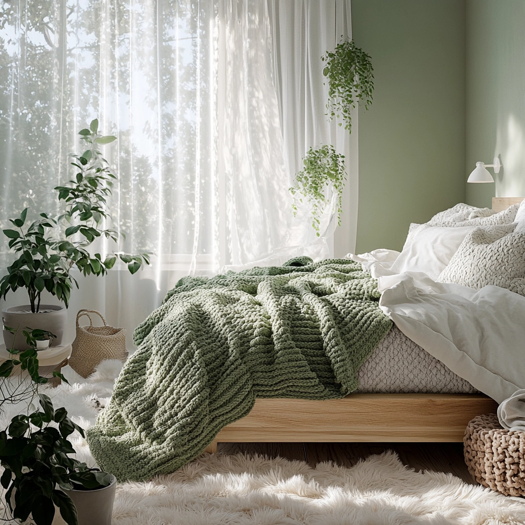 green farmhouse bedroom 5