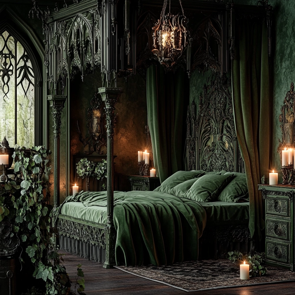 green farmhouse bedroom 51