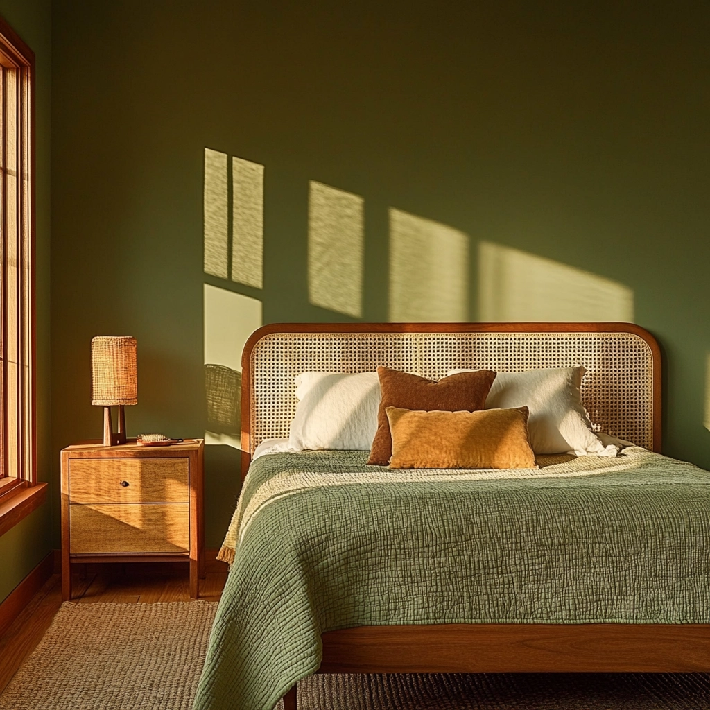 green farmhouse bedroom 57