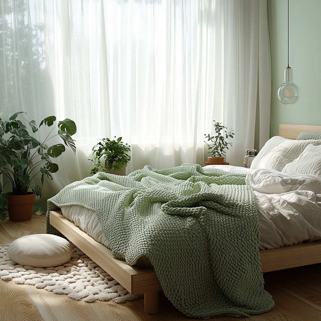 green farmhouse bedroom 6