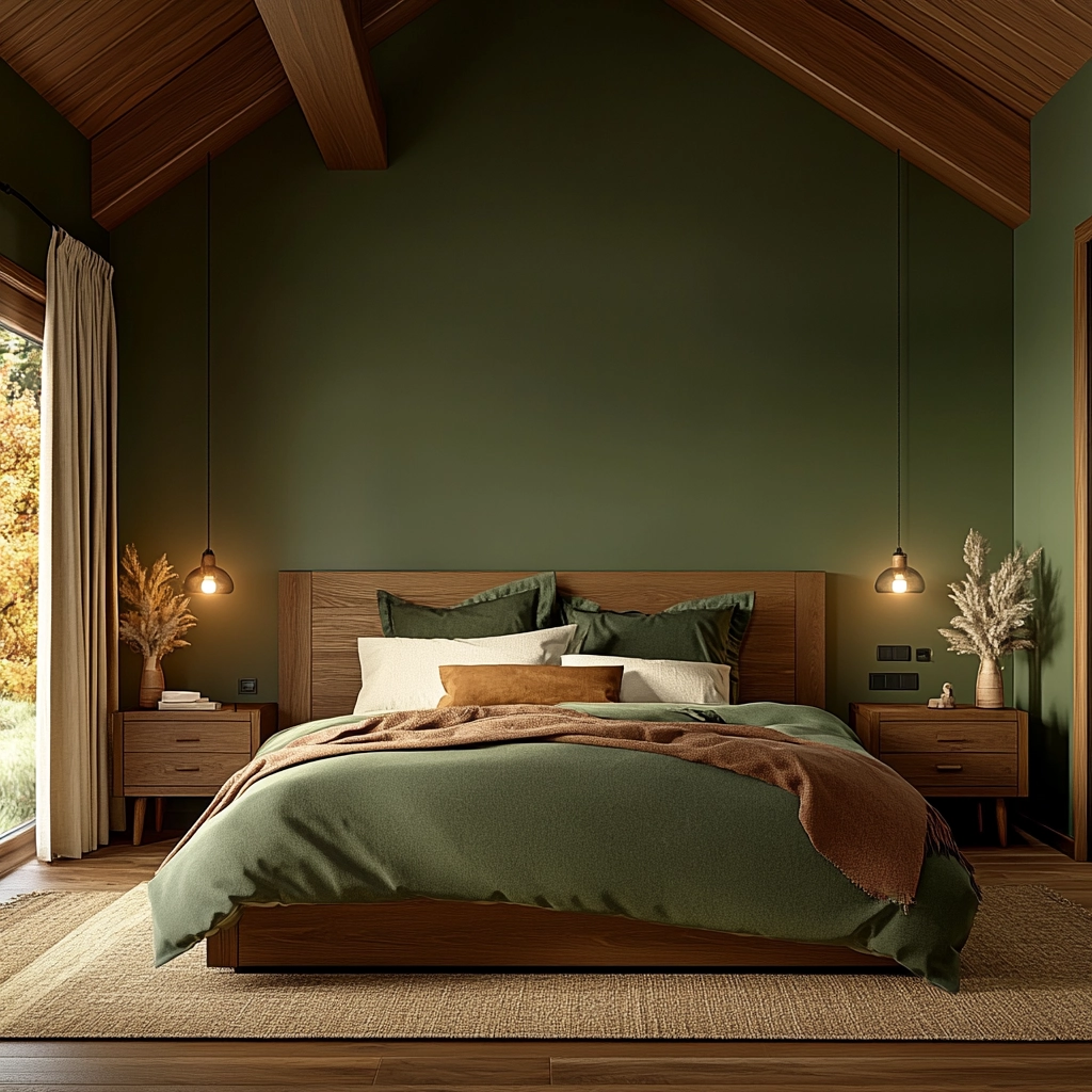 green farmhouse bedroom 60