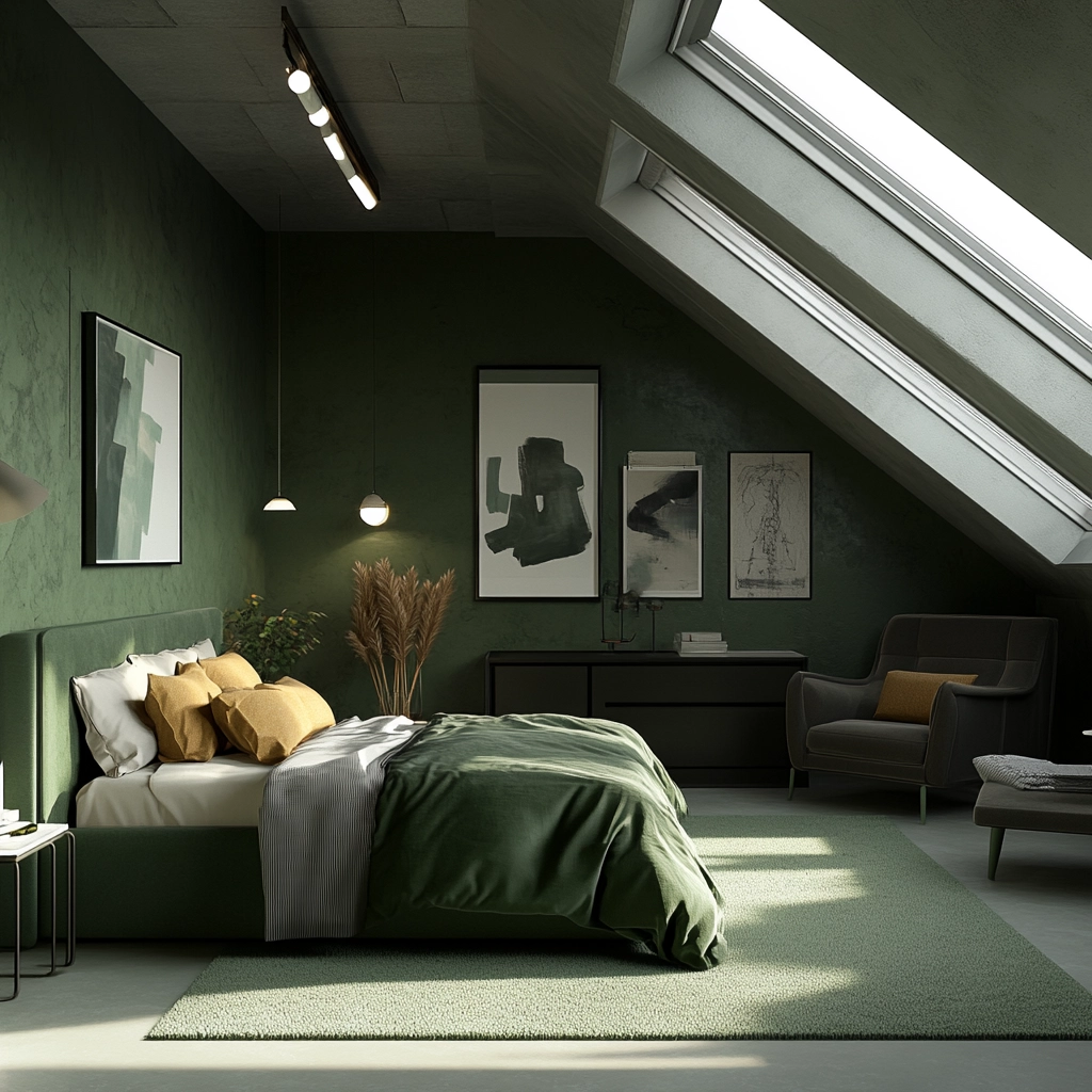 green farmhouse bedroom 62