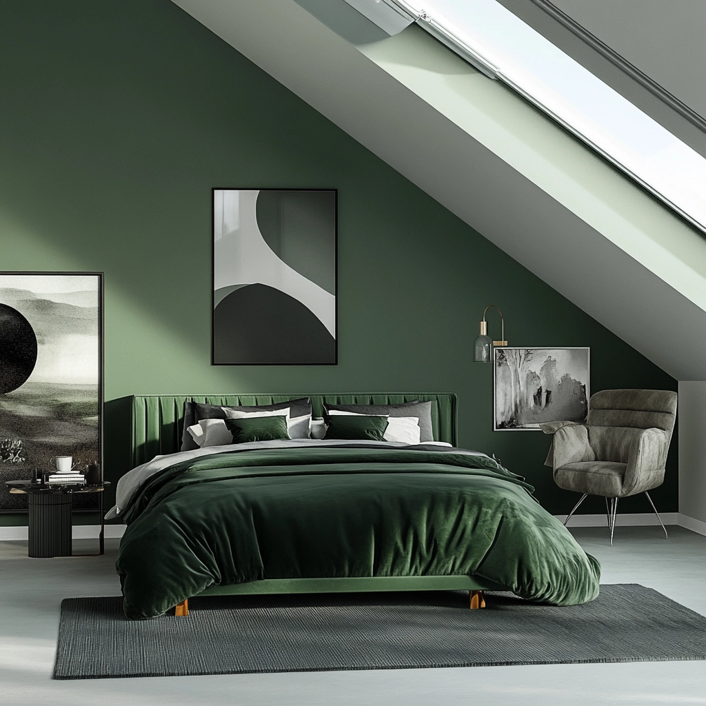 green farmhouse bedroom 63