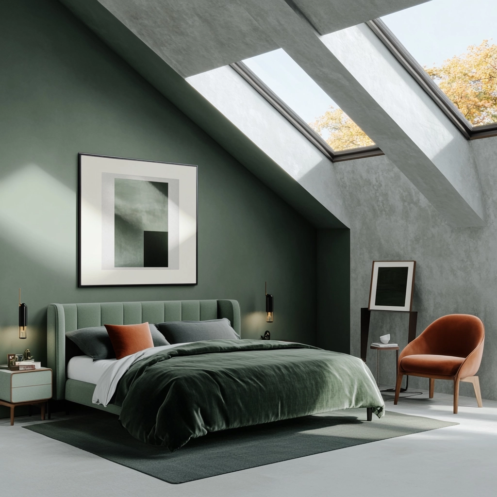 green farmhouse bedroom 64