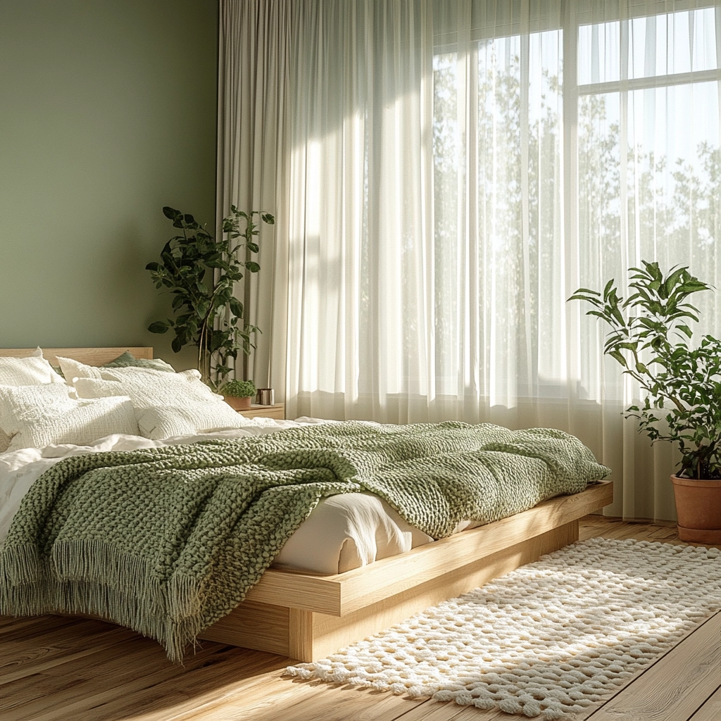 green farmhouse bedroom 7