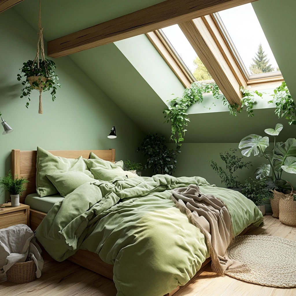 green farmhouse bedroom 71