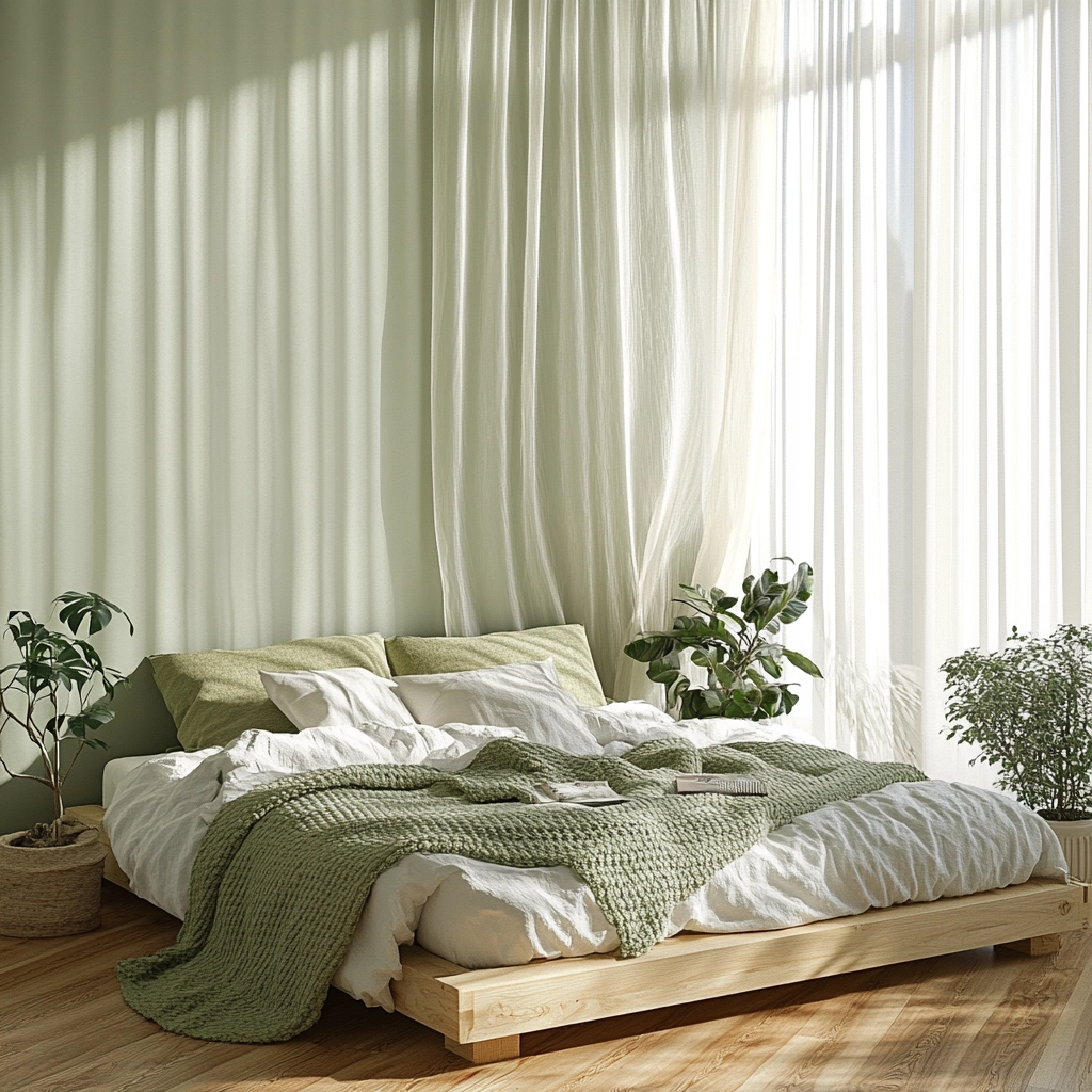 green farmhouse bedroom 8