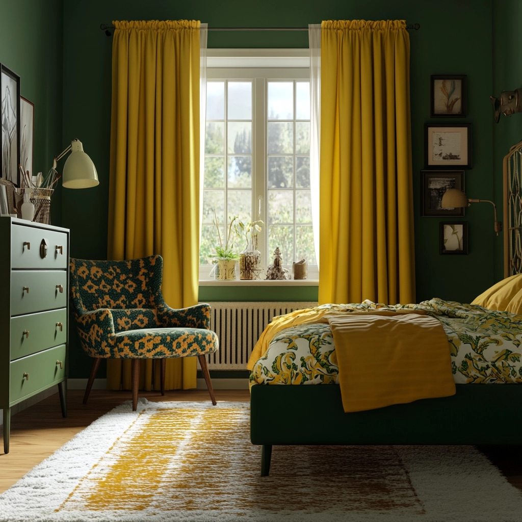 green farmhouse bedroom 80