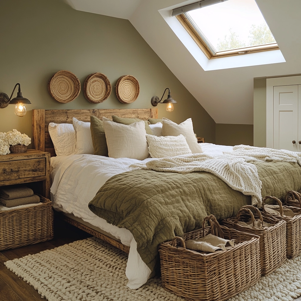 green farmhouse bedroom ideas 10