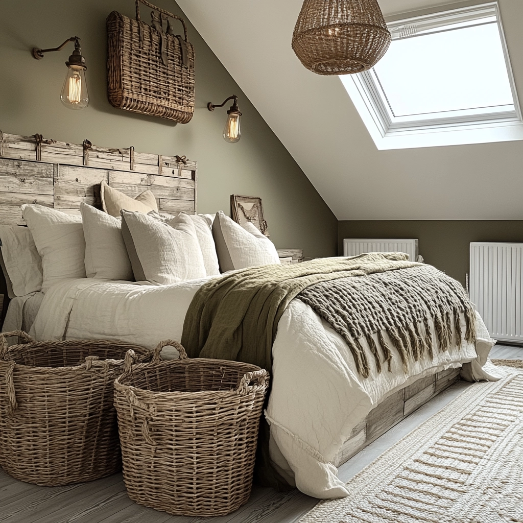 green farmhouse bedroom ideas 11