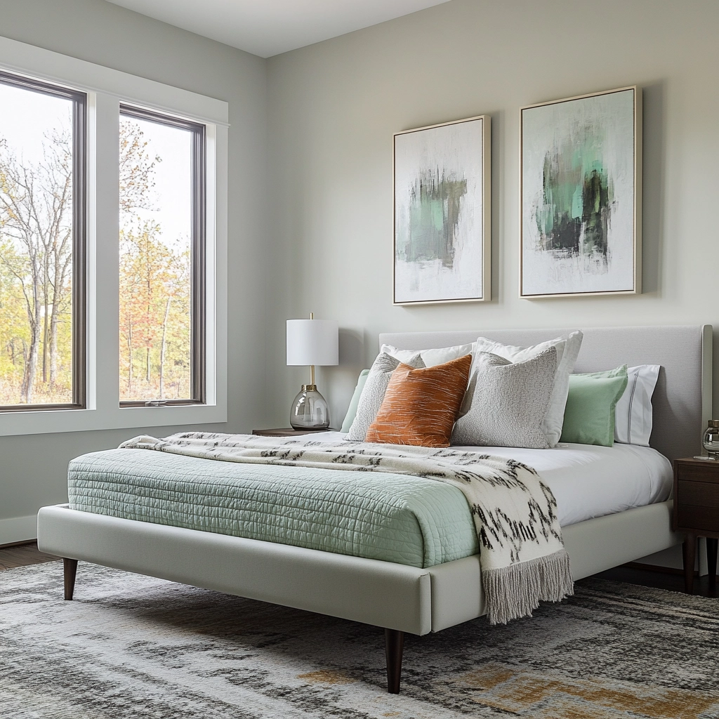 green farmhouse bedroom ideas 13