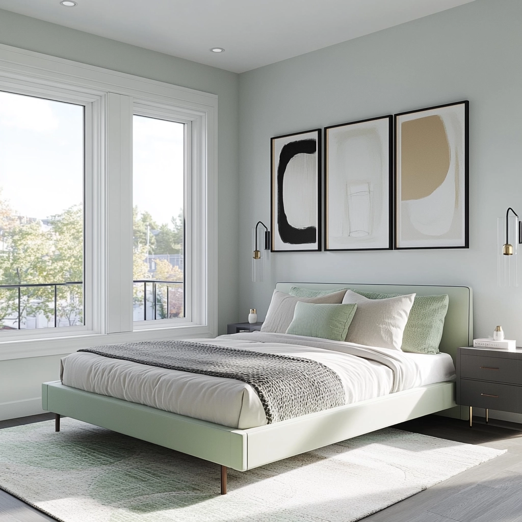 green farmhouse bedroom ideas 15