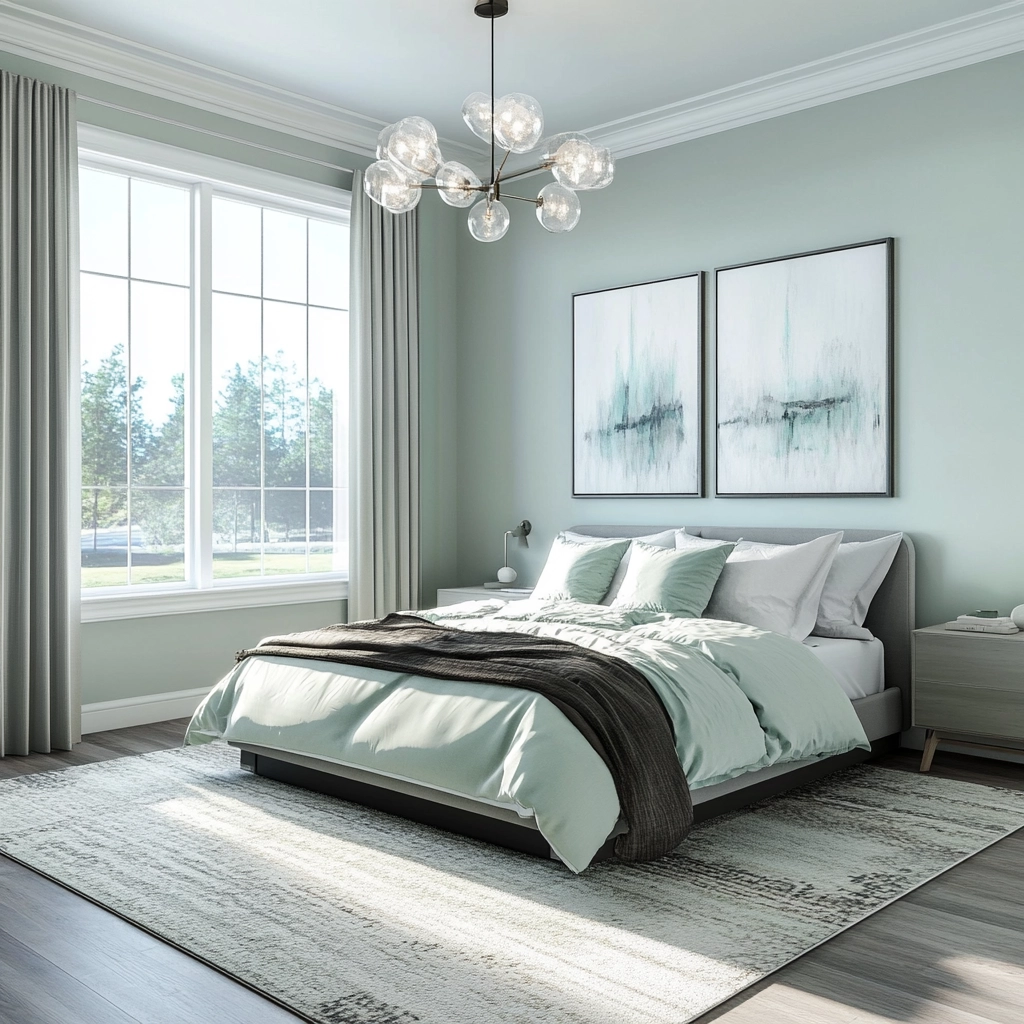 green farmhouse bedroom ideas 16