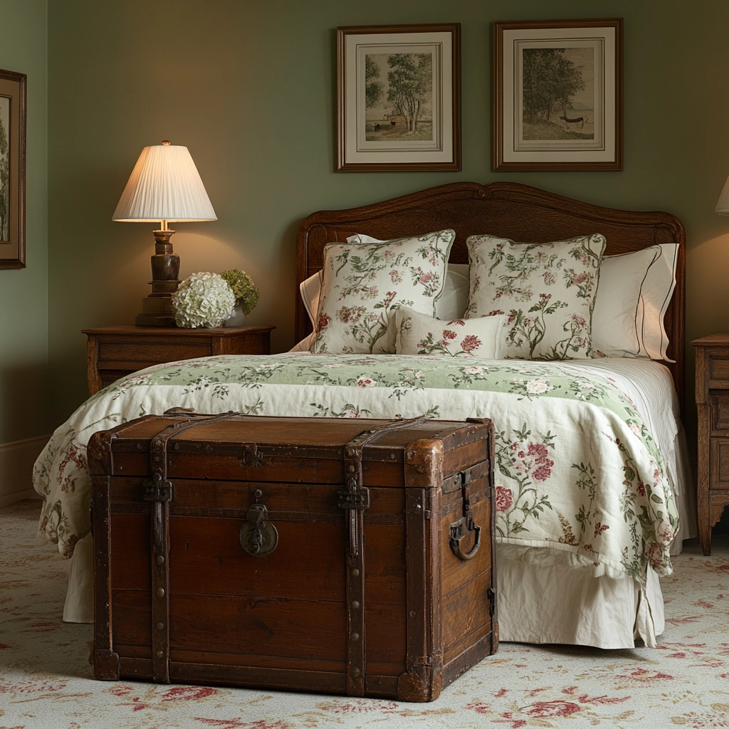 green farmhouse bedroom ideas 18