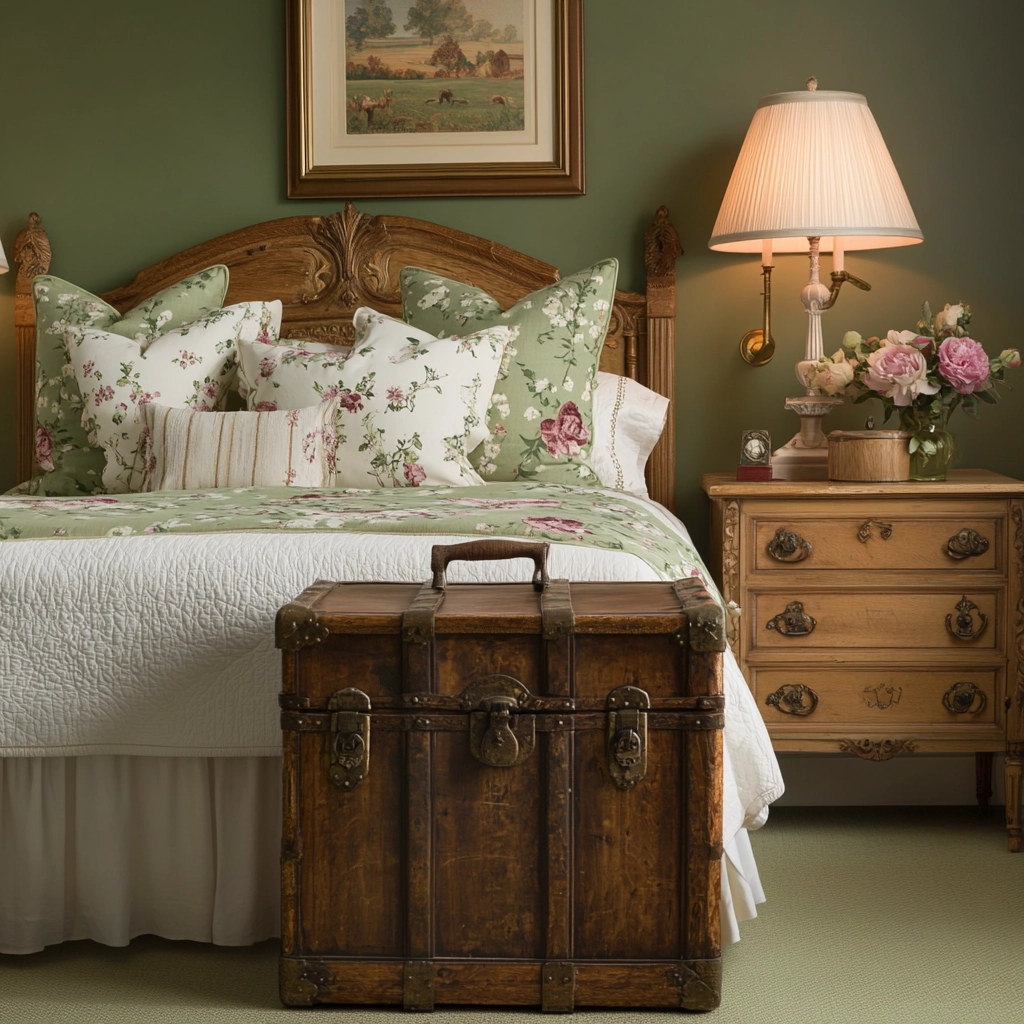 green farmhouse bedroom ideas 20