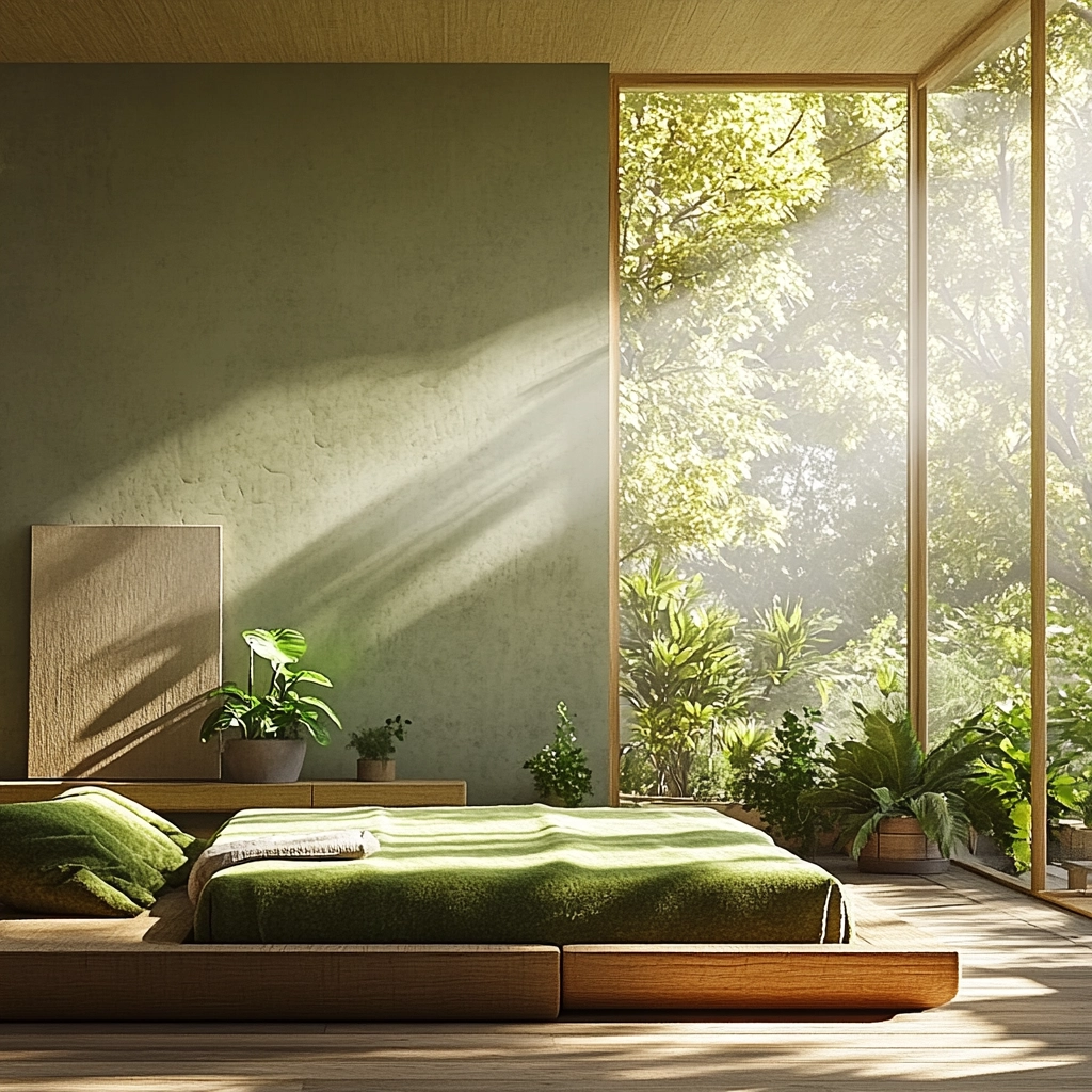 green farmhouse bedroom ideas 21