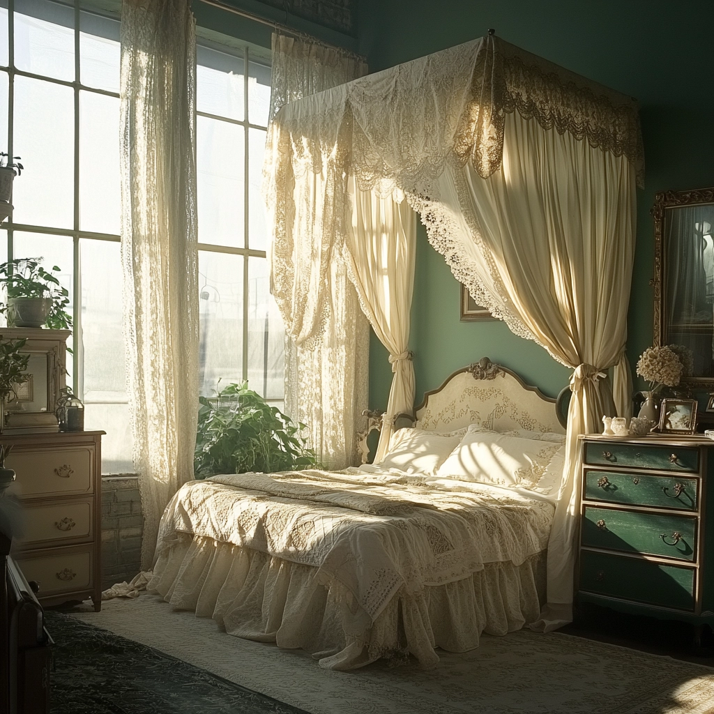 green farmhouse bedroom ideas 33