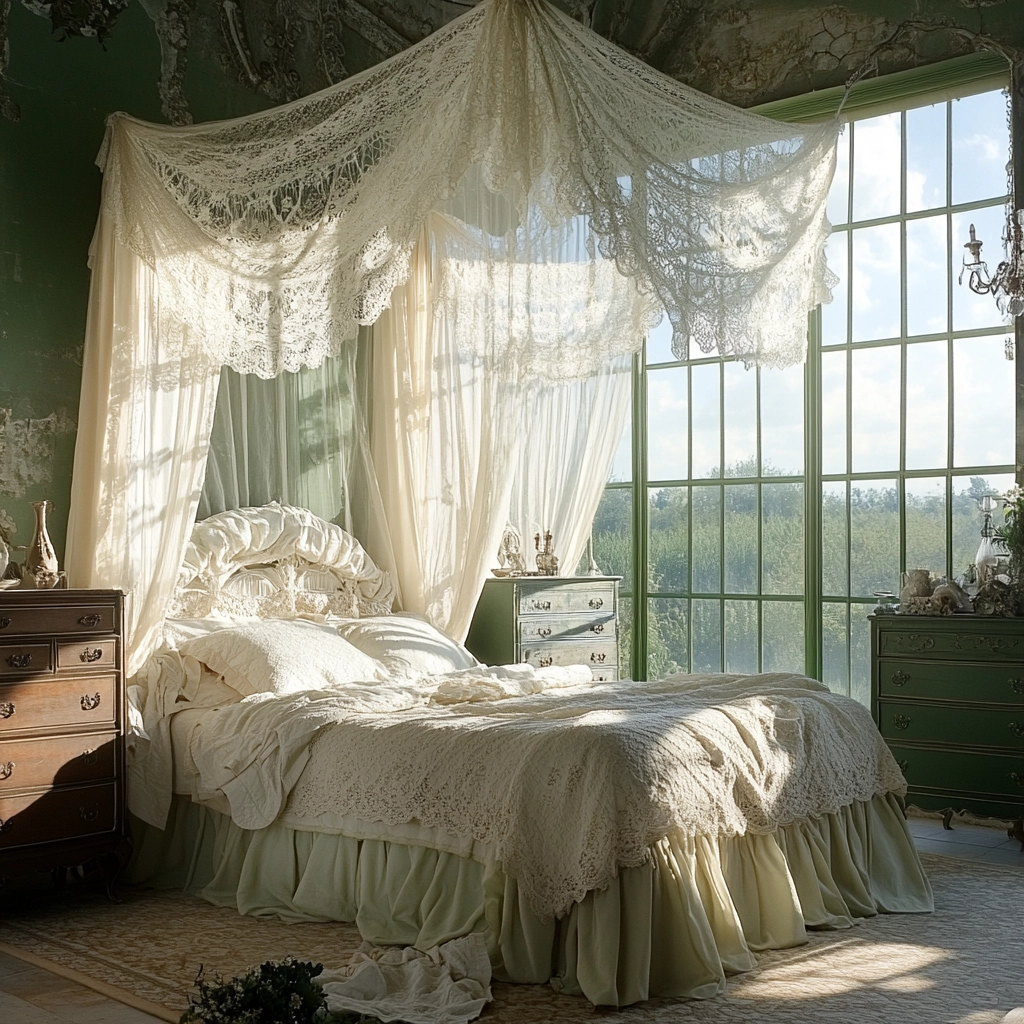 green farmhouse bedroom ideas 34