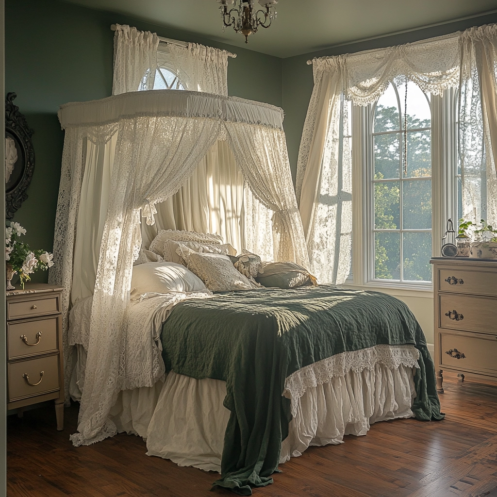 green farmhouse bedroom ideas 35