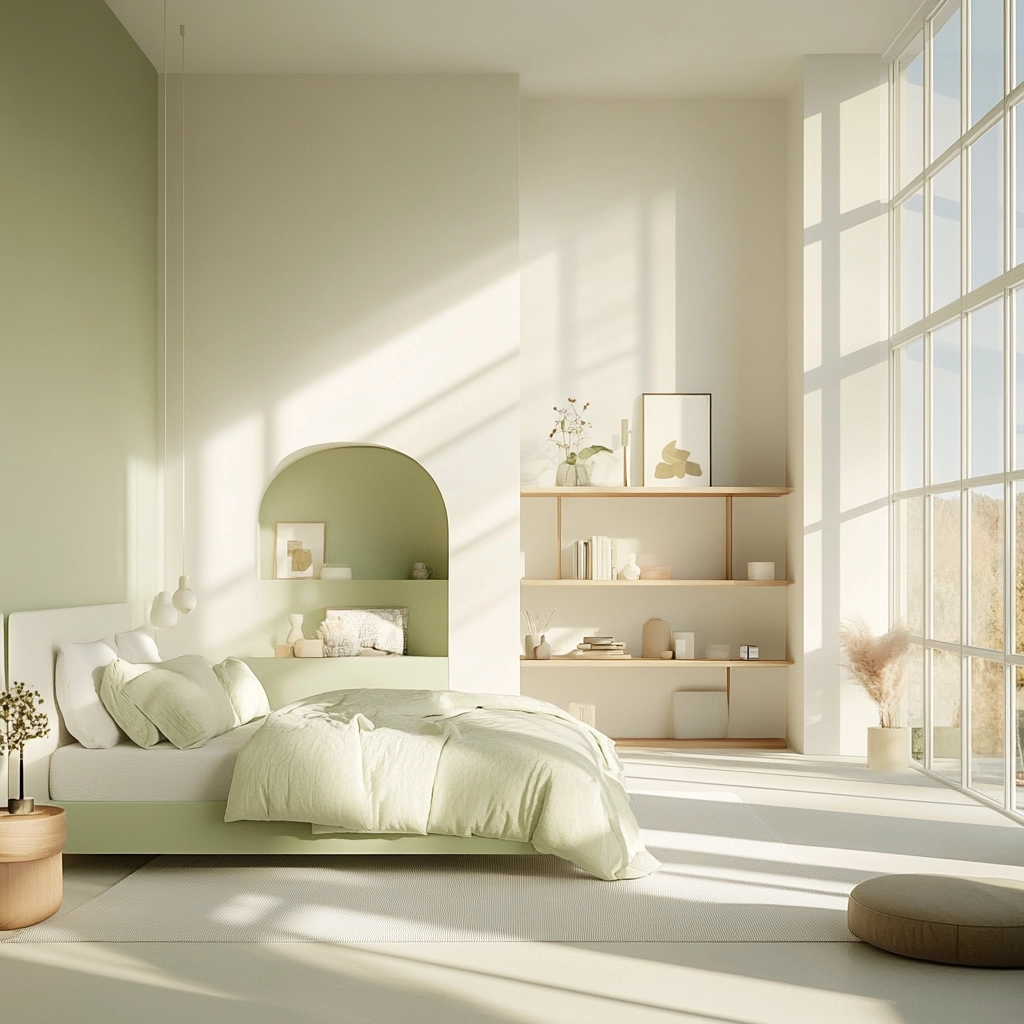green farmhouse bedroom ideas 37