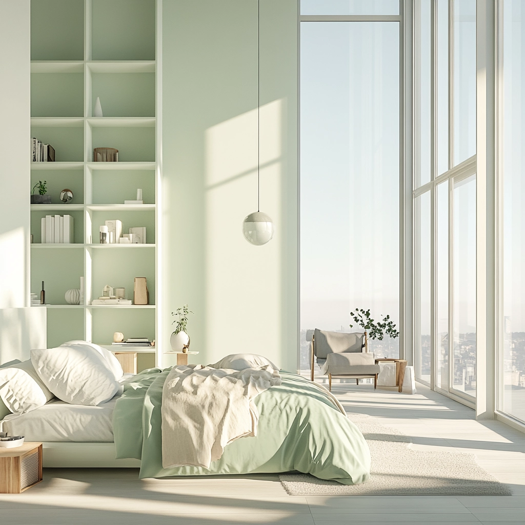 green farmhouse bedroom ideas 39