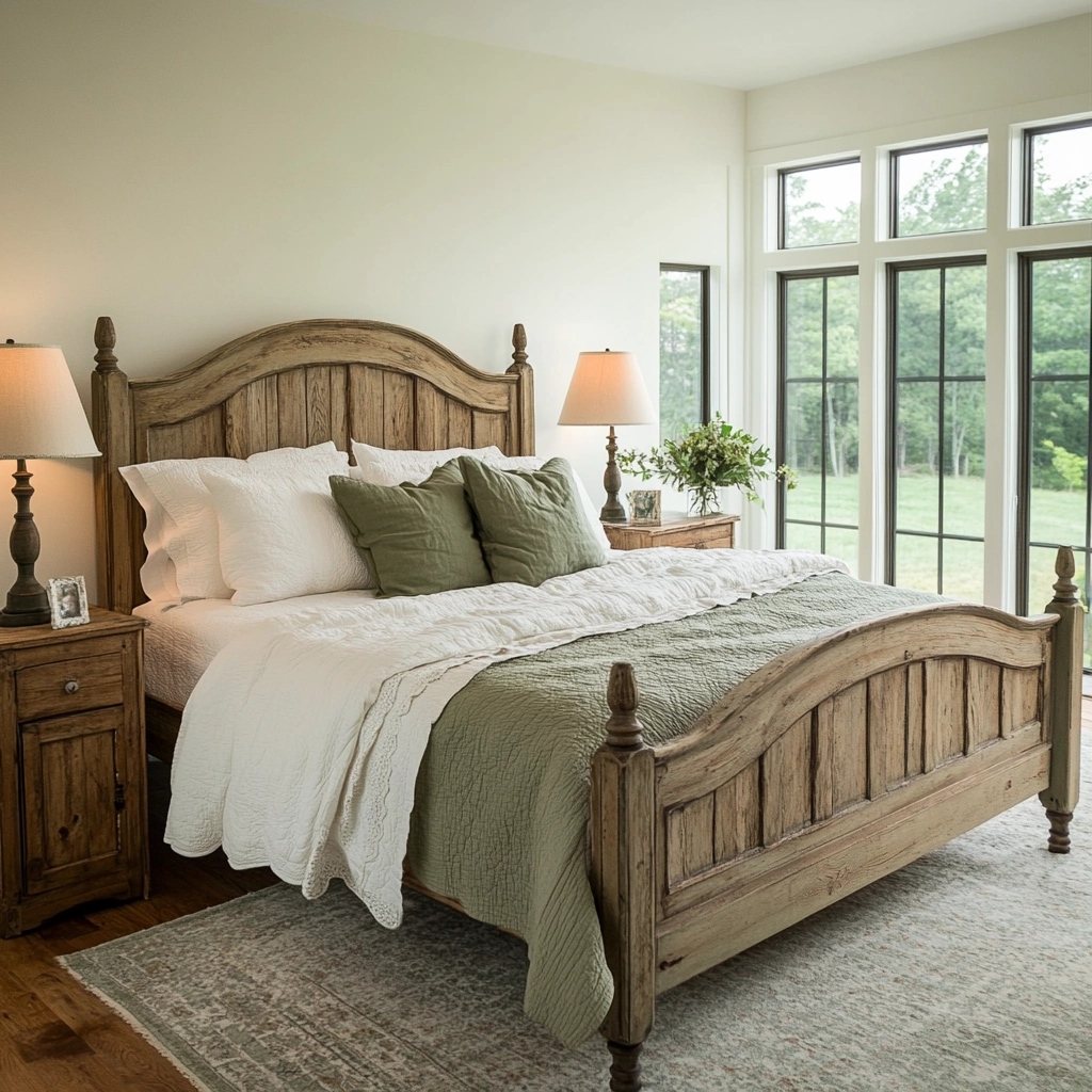 green farmhouse bedroom ideas 4