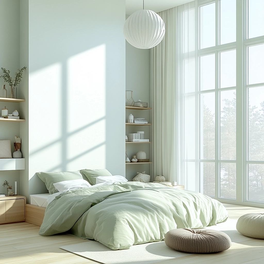 green farmhouse bedroom ideas 40