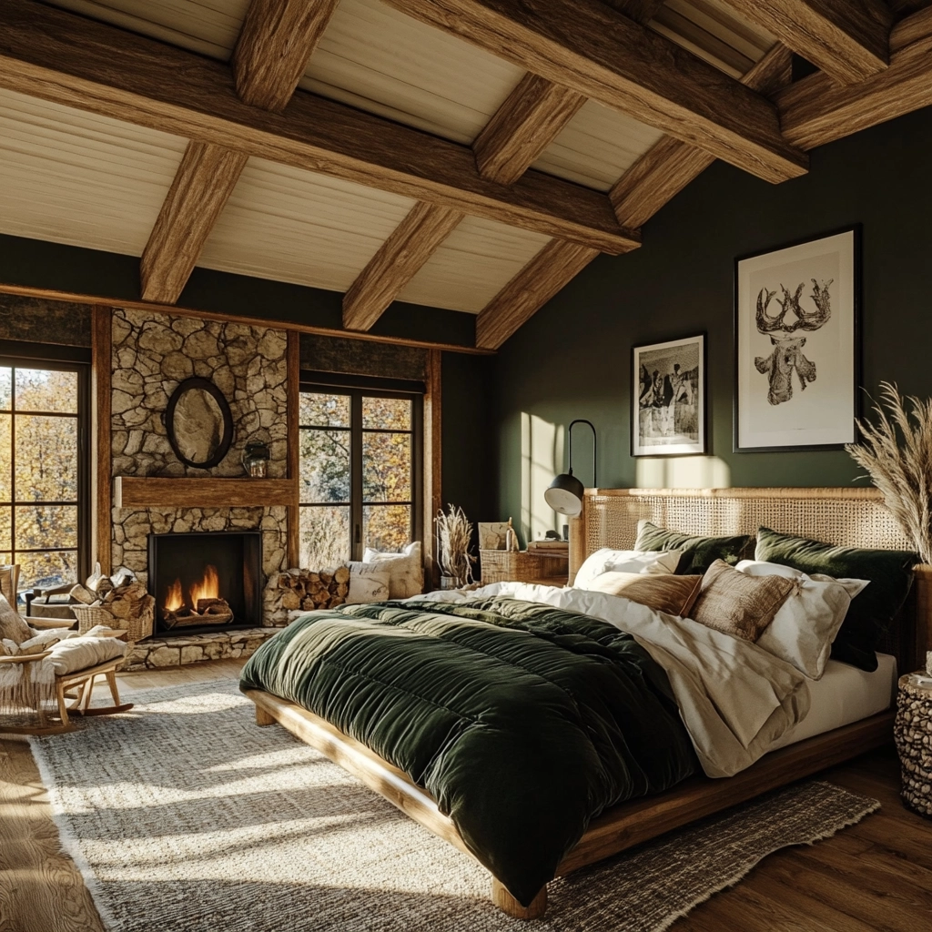 green farmhouse bedroom ideas 41
