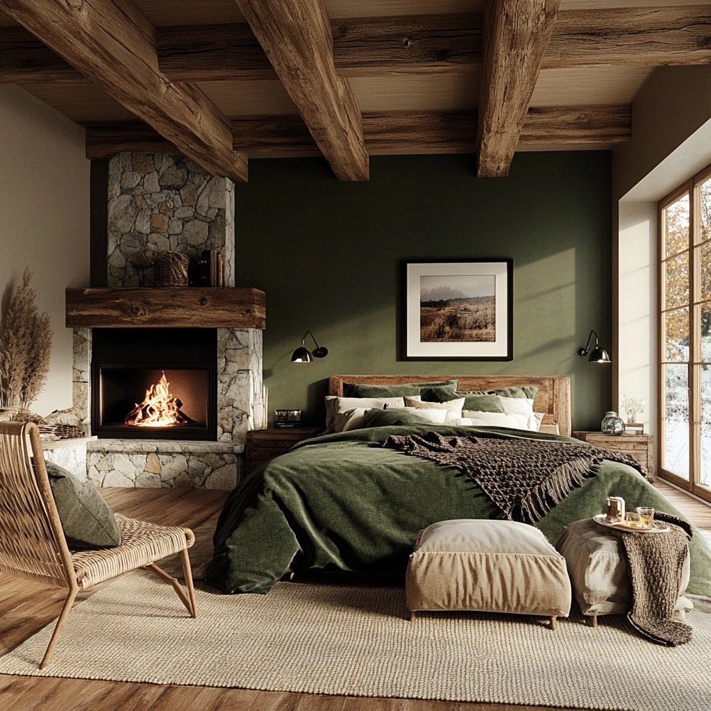 green farmhouse bedroom ideas 42