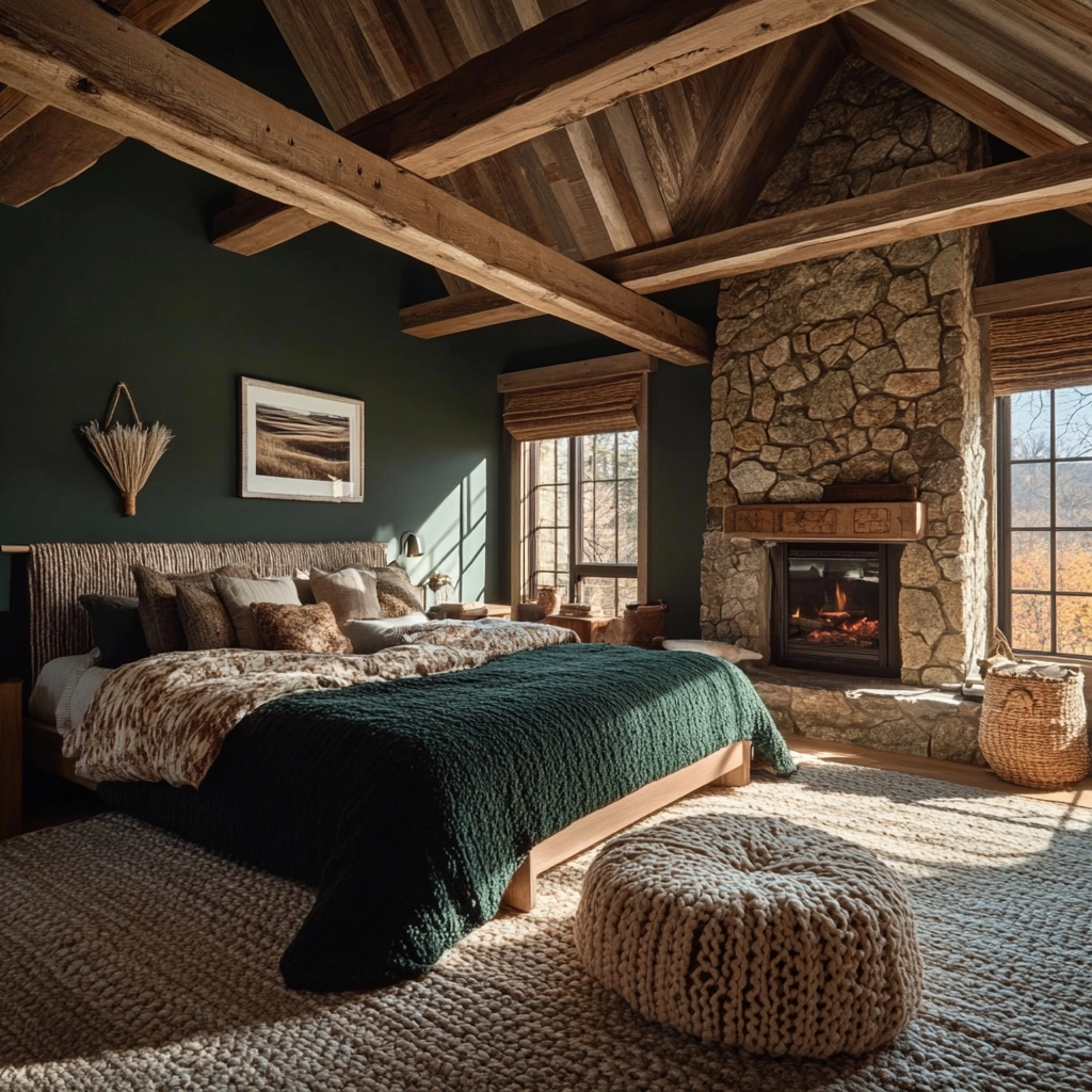 green farmhouse bedroom ideas 43