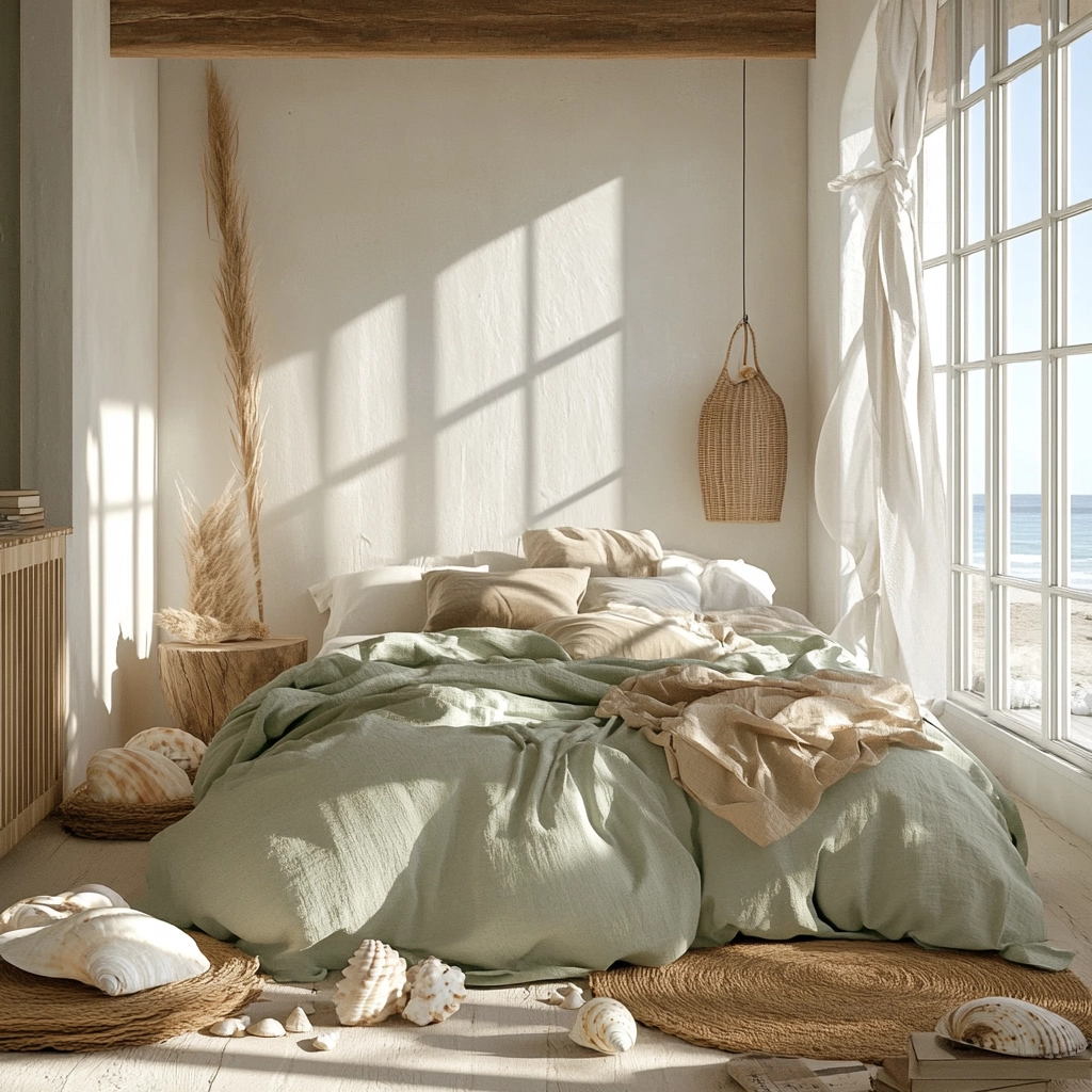 green farmhouse bedroom ideas 51