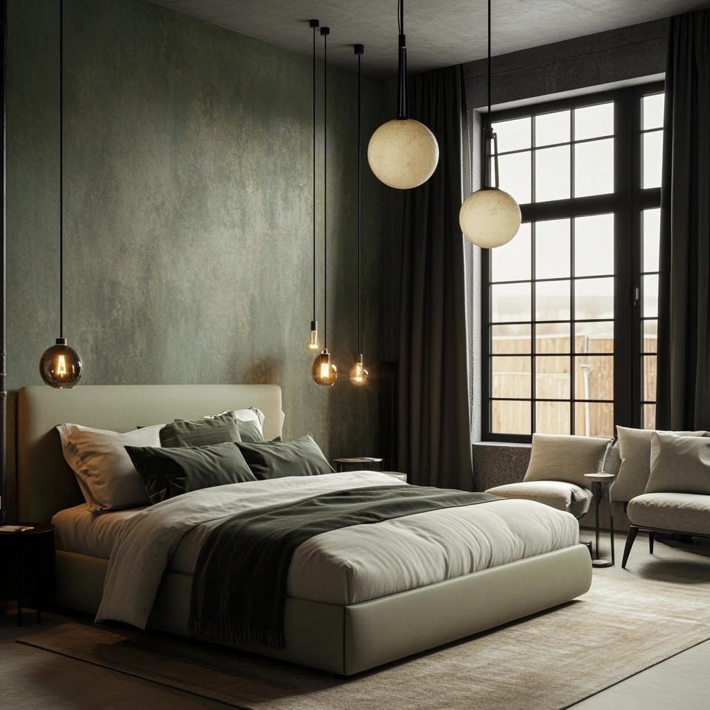 green farmhouse bedroom ideas 58