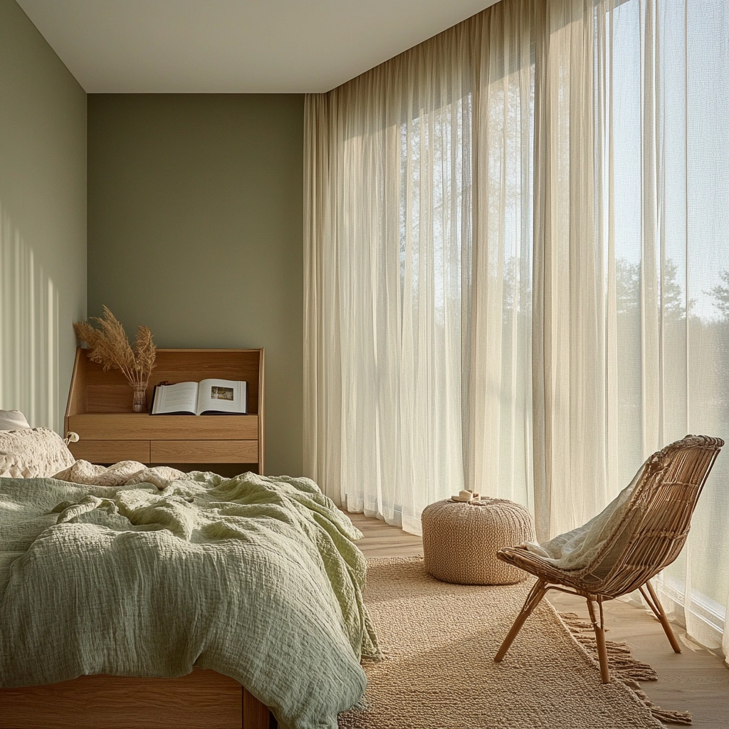 green farmhouse bedroom ideas 6