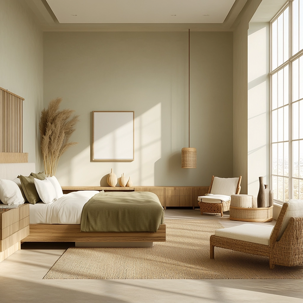 green farmhouse bedroom ideas 65