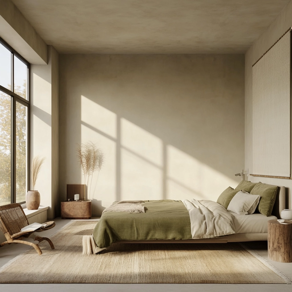 green farmhouse bedroom ideas 68