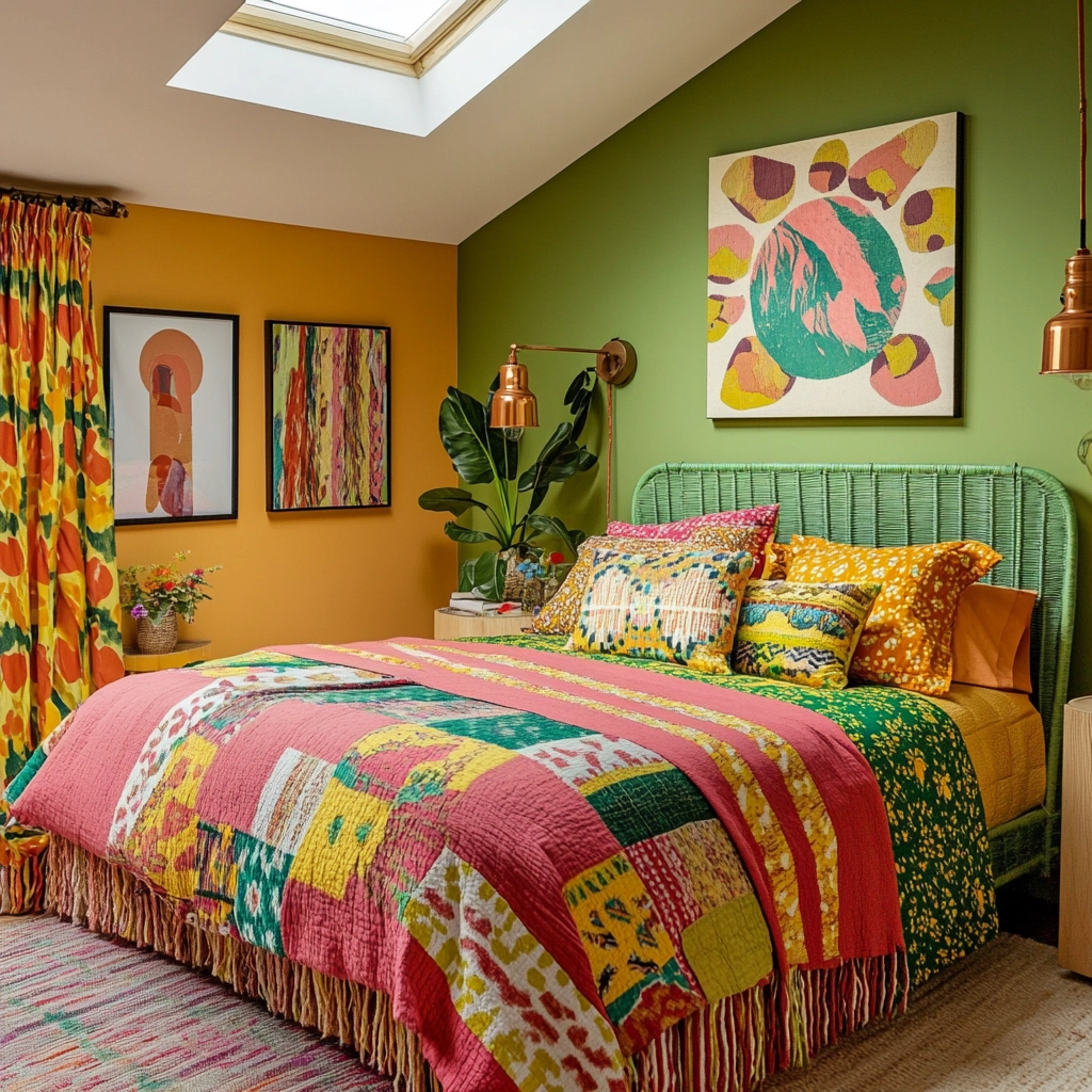 green farmhouse bedroom ideas 69
