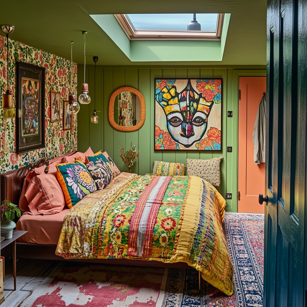 green farmhouse bedroom ideas 71