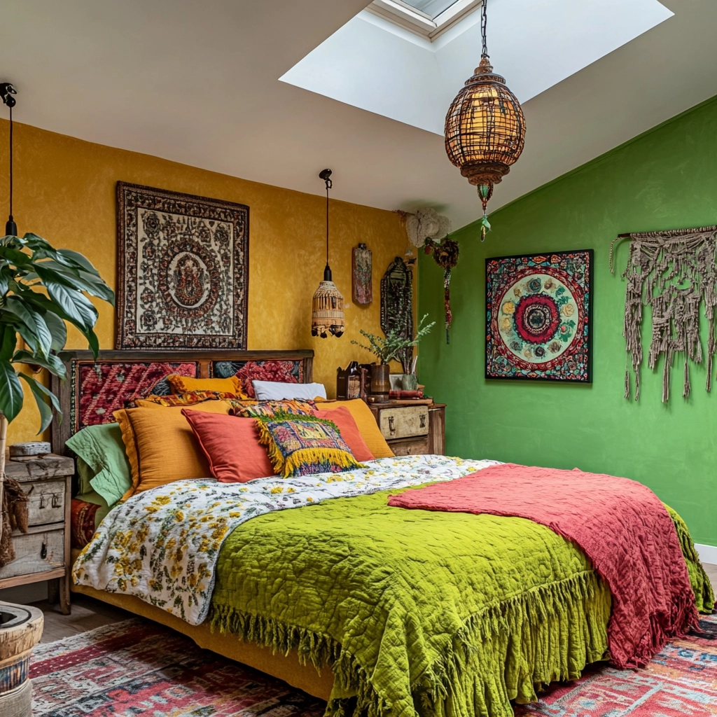 green farmhouse bedroom ideas 72