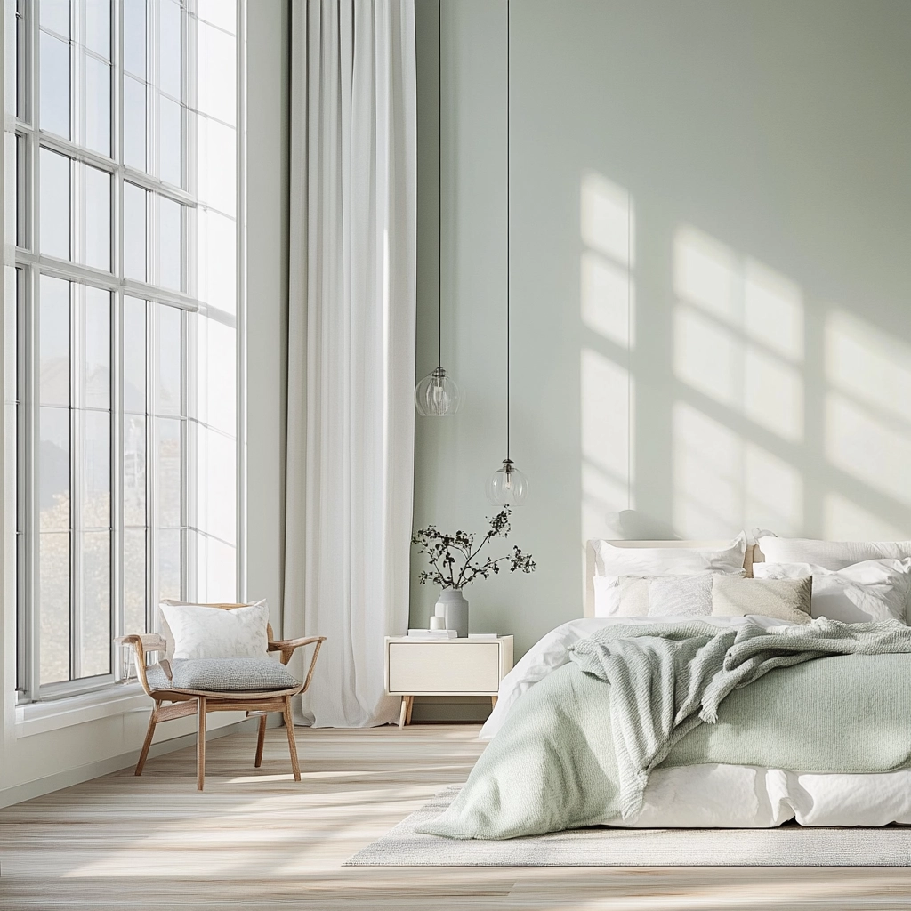 green farmhouse bedroom ideas 74