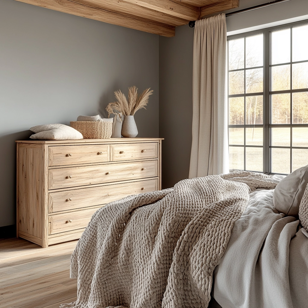 grey farmhouse bedroom 12