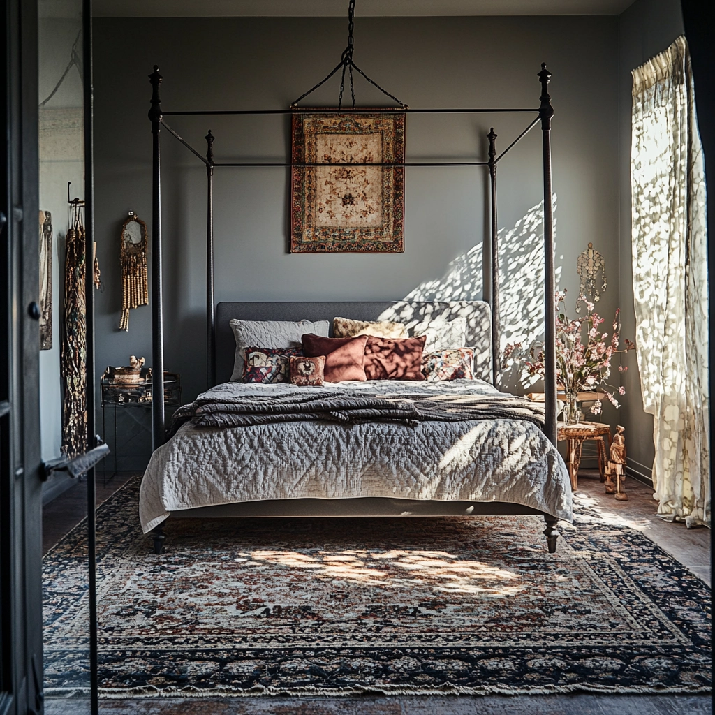 grey farmhouse bedroom 13