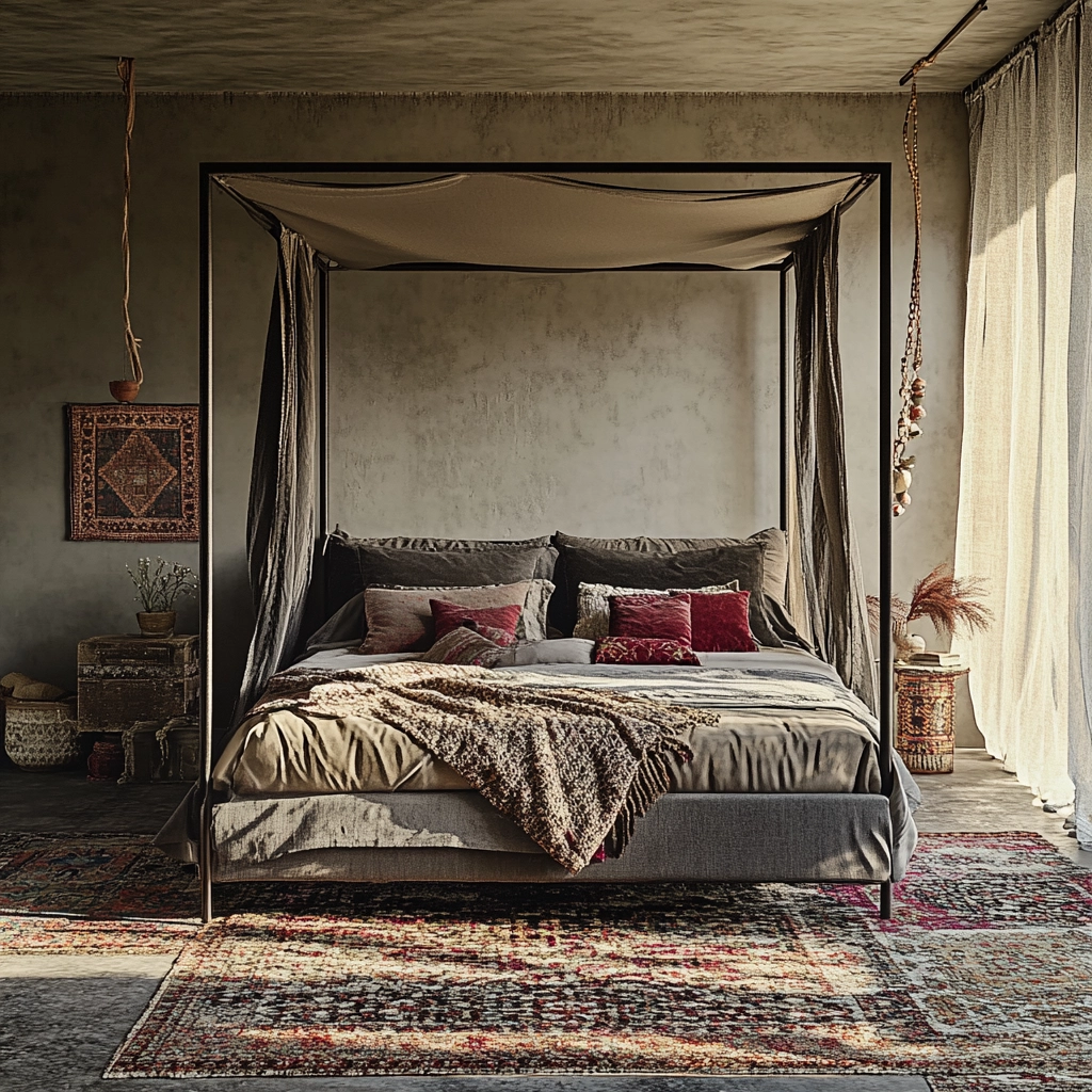 grey farmhouse bedroom 14