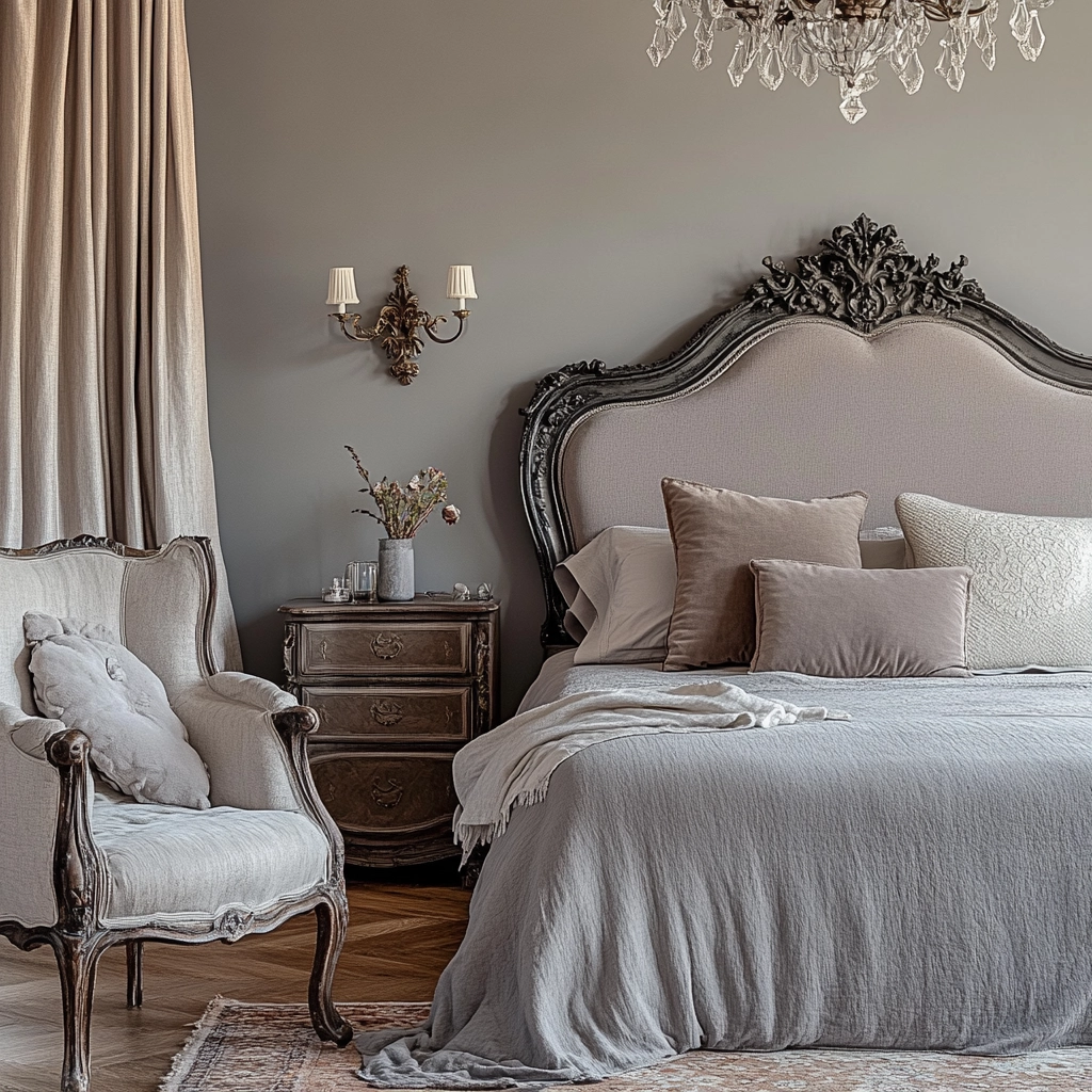 grey farmhouse bedroom 24